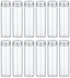 TOBWOLF 12PCS 50ml / 1.7oz Glass Spice Jars, Transparent Spice Containers with Aluminum Lids, Seasoning Storage Bottle Spice Bottles, Glass Season...