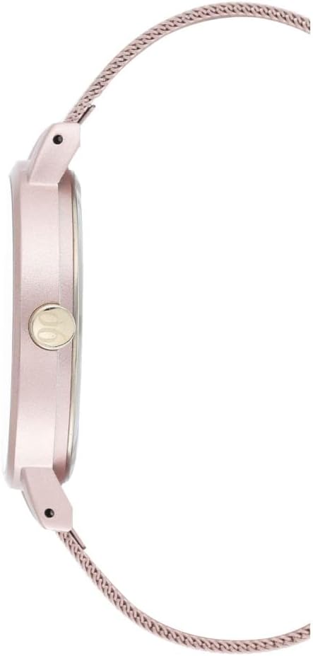 Nine West Women's NW/2280PKPK Pink Mesh Bracelet Watch...