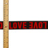 Ribbon 4-yards 1-1/2" (39mm) Love Elastic Stretch Ribbon Trim for Stretch Elastic Band, Headband, Hand Band and Waist Belt , TR-11609 (Red/Black)...