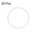 uxcell Silicone O-Rings, 27mm OD 24mm ID 1.5mm Width VMQ Seal Gasket for Compressor Valves Pipe Repair, White, Pack of 20...