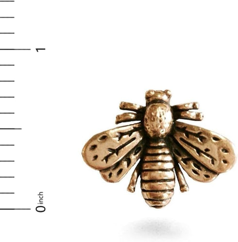 Napoleonic Bee Lapel Pin - Small Bumblebee Brooch - Antique Gold Plated...