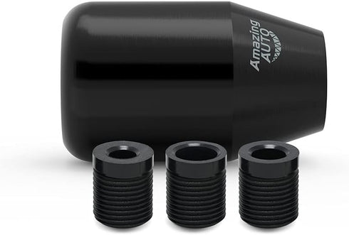 (Black) 6 Speed Weighted Manual Automatic Shifter Shift Knobs Lever with 3 Adapters Fit Compatible with Manual Cars Most Automatic Cars...