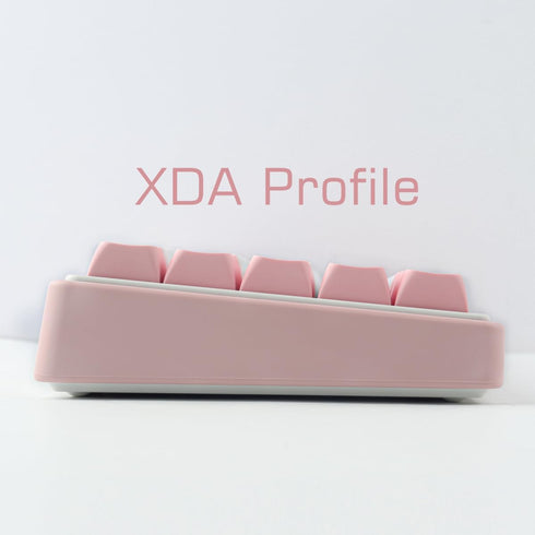 Hyekit PBT Keycaps - XDA Keycaps, 137 Keys Pink Rabbit Keycap Set, Dye-Sublimation Cute Keycaps for Cherry Gateron MX Switches 100%, 75%, 65%, 60%...