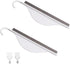 2Pcs Mini Squeegee with Hanging Hook, Bathroom Shower Mirror Squeegee for Tiles, Silicone Small Kitchen Countertop Sink Squeegee, Water Wiper Scra...