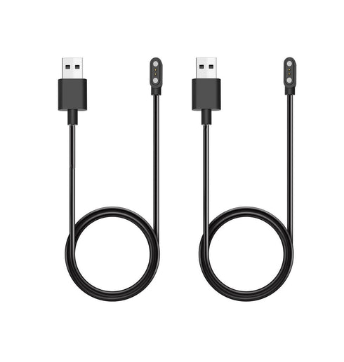 USB Magnetic Cable Compatible withPopglory P66 Smart Watch 2PCS-Black...