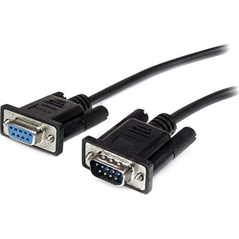 StarTech.com 3m Black Straight Through DB9 RS232 Serial Cable - DB9 RS232 Serial Extension Cable - Male to Female Cable (MXT1003MBK), 10 ft / 3m...