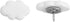 Cloud Pushpin yyangz 30PCS White Decorative Cloud Push Pins for Wall Hanging Posters Pictures Photos Memo DIY Craft Gift Bags Projects Home Decor ...