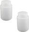 Bettomshin 2Pcs 500ml PE Plastic(Food Grade) Bottles, Wide Mouth Lab Reagent Bottle, Liquid/Solid Sample Seal Sample Storage Container with Gradua...