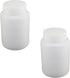 Bettomshin 2Pcs 500ml PE Plastic(Food Grade) Bottles, Wide Mouth Lab Reagent Bottle, Liquid/Solid Sample Seal Sample Storage Container with Gradua...