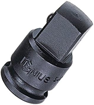 Genius Tools 1/2" Dr. Impact Adapter 1/2"F × 3/4"M w/steel ball (CR-Mo) - 480066MB...