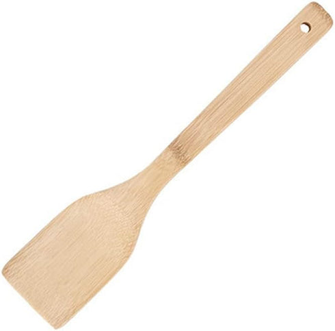 Wooden/Bamboo Kitchen Utensils Set & Kitchen Gadgets, Kitchen Essentials Cooking Utensils, Spatulas, Spoons and Crepe Spreader (3pc Set-Spoon, Fla...