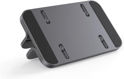 Aluminum laptop vertical stand organizer, sturdy laptop computer holder desktop stand compatible with new Retina Apple MacBook Pro/Air, Mac mini a...