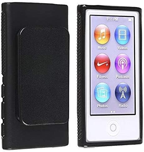 iPod Belt Clip TPU Rubber Skin Case Cover for Apple iPod Nano 7th Generation 7G 7 Case Cover for iPod Classic Protective Case for iPod Cover Shell...
