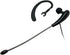 Wired Mono Single Headset One Hook Design Earphone Earbud with Bendable Boom Arm Mic, Adjustable Ear Angle and Earhook Length, 15mm Driver, 3.5mm ...