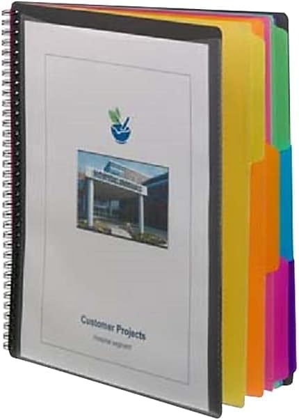 Smead 12 Pocket Poly Project Organizer, Letter Size, 1/3-Cut Tab, Gray with Bright Colors (89207)...