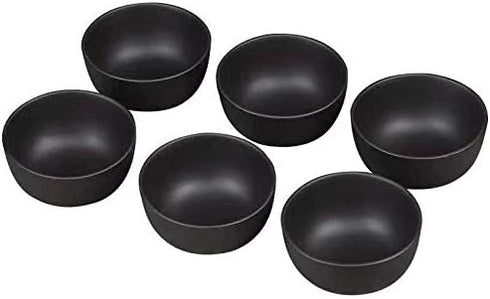 Chinese Tea Tasting Cup Purple Sand Cups Tiny Tasting Cup Mini Tea Cup Purple Sand Kung Fu Tea Cup Ceramic Cup Tea Bowl Cup Set of 6 Black...