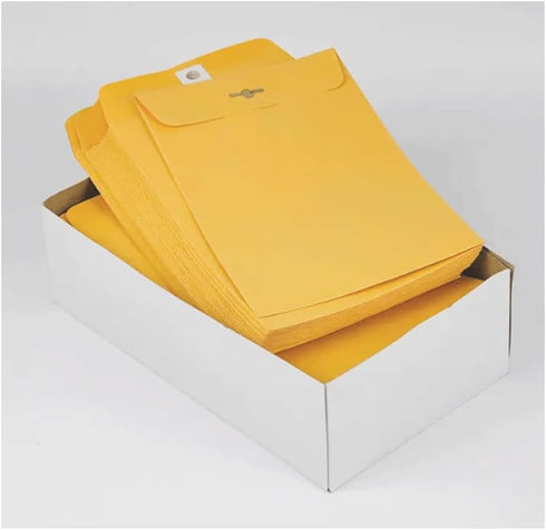 Clasp 6" x 9" Brown Kraft Envelopes 12 Count...