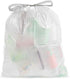 Commander 13 Gallon 0.7 MIL Tall Kitchen White Drawstring Trash Bags - 24" x 25" - Pack of 25 - For Home, Kitchen, Office, Bathroom...