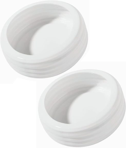 Reptile Food Bowls -Ceramic Round Reptile Water Food Dish, Pet Food Bowl for Lizards, Small Snakes, Young Bearded Dragons, Gecko Tortoise Spider (...