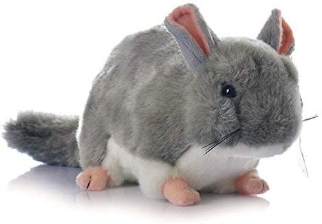 12-Inch Simulation Chinchilla Plush Toy Plush Stuffed Toys (Black)...