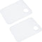 PATIKIL Acrylic Paint Pallet, 2Pcs Rectangle Paint Tray Palette Painting 8x12x0.08 with Thumb Hole for Watercolor Gouache DIY Art Craft Clear...