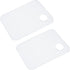 PATIKIL Acrylic Paint Pallet, 2Pcs Rectangle Paint Tray Palette Painting 8x12x0.08 with Thumb Hole for Watercolor Gouache DIY Art Craft Clear...