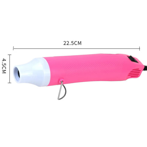 Heat Gun, 110V 300W Hot Air Gun Tools Shrink Gun with Stand and Power Cord, for Shrinking Wrapping PVC, DIY Embossing and Drying Paint(Pink)...