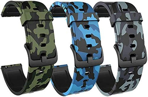 FitTurn 3-PACK Bands Compatible with Rinsmola 2021 Smart Watch Bands Silicone Soft Quick Release Wristband Replacement Straps for Rinsmola SmartWa...