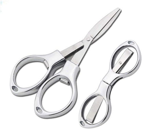 1PC Anti-Rust Folding Scissors, Stainless Steel Mini Shear, Safety Portable Pocket Size Travel Trip Scissors Craft Supplies Cutting Tools...