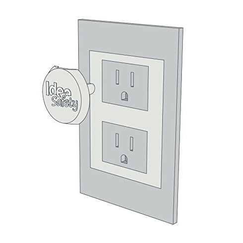 Outlet Plugs Covers (40 Pack) Clear Child Baby Proof - Electrical Protector - Safety Caps by Idea Safety - Home Basic...