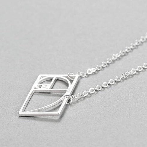 Golden Division Ratio Sterling Silver Choker Necklace...