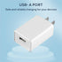 Wall Charger Cube 5V2A USB Power Supply Charging Block Universal Wall Plug Brick Portable Travel Fast Charger Power Adapter for iPhone, Samsung Ga...