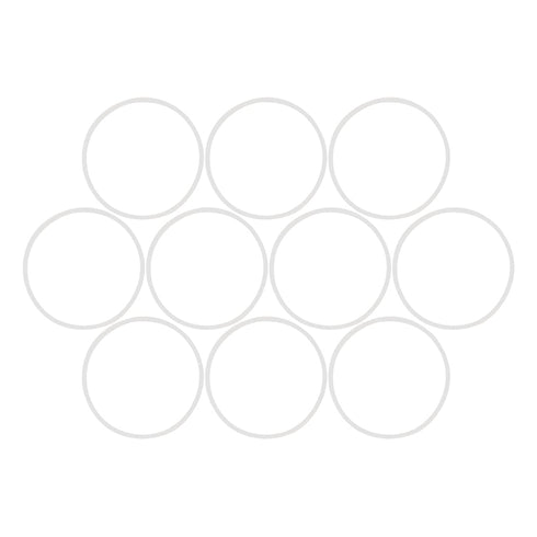 X AUTOHAUX Silicone O-Rings, 48.6mm OD 45mm ID 1.8mm Width VMQ Seal Gasket for Compressor Valves Pipe Repair, White, Pack of 20...