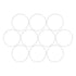 X AUTOHAUX Silicone O-Rings, 48.6mm OD 45mm ID 1.8mm Width VMQ Seal Gasket for Compressor Valves Pipe Repair, White, Pack of 20...