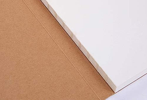 CooLeathor A5 Blank Notebook - 5.8 x 8.25 Inches Hard Kraft Cover Sketch Book with Elastic Closure, 80 Sheets / 160 Pages, Thick 100gsm Paper, Gre...