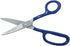 Klein Tools G718LRCB Scissors, Made in USA, Heavy Duty Carpet Shear with Large Ring, Curved Handles and Blunt Tips for Trimming Carpet Pile, 9-Inc...
