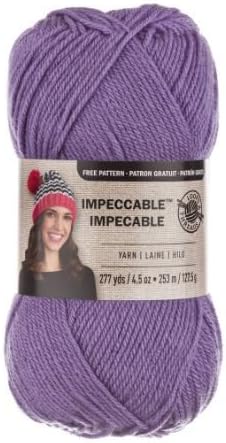 Loops & Threads Impeccable Yarn 4.5 oz Lavender (3-Pack)......