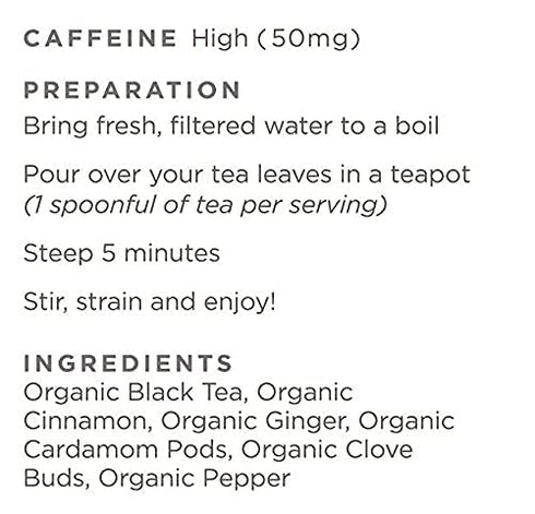 Golden Moon Tea Organic Masala Chai Black Tea - Pure & Authentic Blend - Loose Leaf, Non-GMO - Half Pound (96 Servings)...