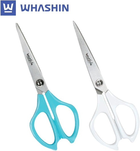 Scissors (737) - Multipurpose, Ultra Sharp Blade Shears, Softgrip, Stainless Steel Sewing, Comfort TPR Grip, Crafting Scissors for Office and Home...