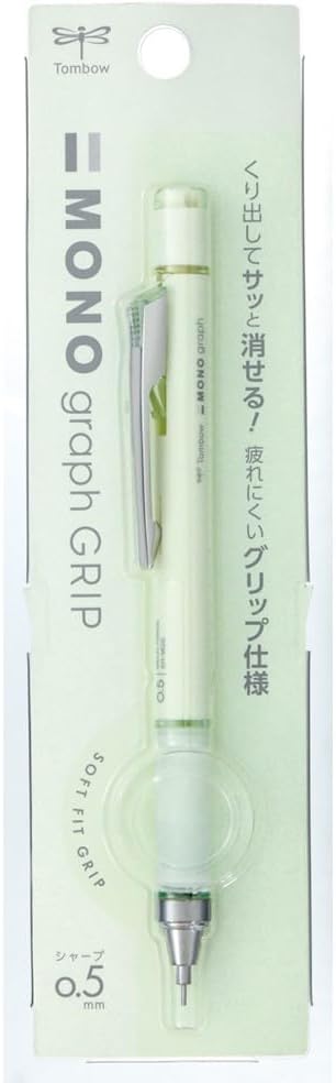 Tombow Mechanical Pencil Monograph Grip 0.5mm Pale Tone Color Pale Blue Green DPA-152F...