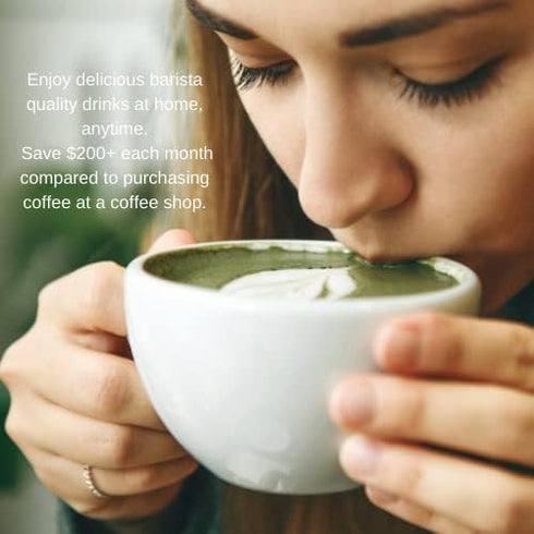 Milk Frother - Handheld Battery-Operated Foamer for Coffee, Cappuccino, Matcha, Hot Chocolate - Electric Mixer for Iced & Hot Beverages - Includes...