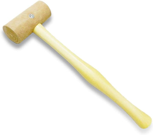 Natural Rawhide Mallet Tool, Professional Rawhide Hammer Head Mallet for Rounding Ring Shanks, Jewelry Making, Leather working, Woodworking, Size ...