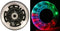 L.E.D. Scooter Wheels With Abec 9 Bearings for Razor Scooters 100mm Light Up 2-pack (Black)...
