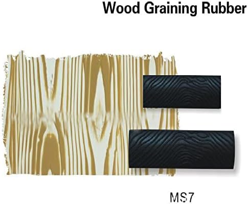 Auniwaig MS7 Household Wall Art Paint Rubber Wood Graining DIY Tool Wood Graining Painting Tool Wood Texture Graining Tool Household Wall Art Pain...