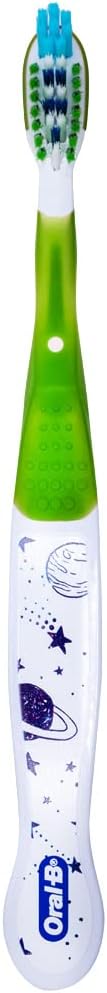 Oral-B Pro-Health Junior CrossAction Galaxy Toothbrush, Ages 6+, Soft - Pack of 6...