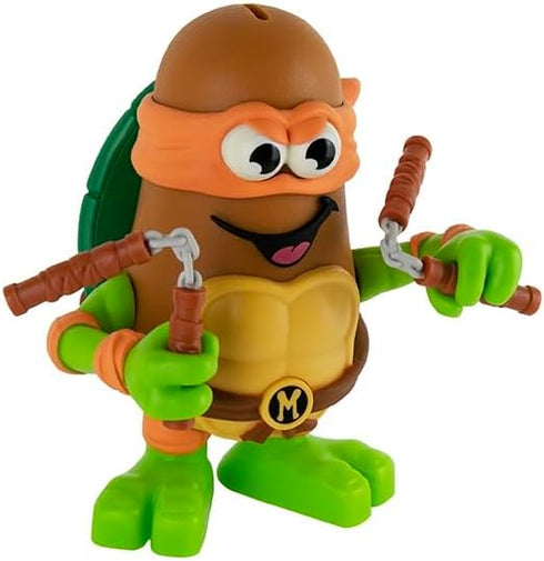 Poptaters Teenage Mutant Ninja Turtles includes 1 character, Michelangelo or Raphael, 12 removable, interchangeable facial and body parts includin...