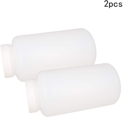 Othmro 2pcs 33.82oz/1000ml Plastic Lab Cylindrical Chemical Reagent Bottle Wide Mouth Laboratory Reagent Polyethylene Bottle Sample Sealing Liquid...