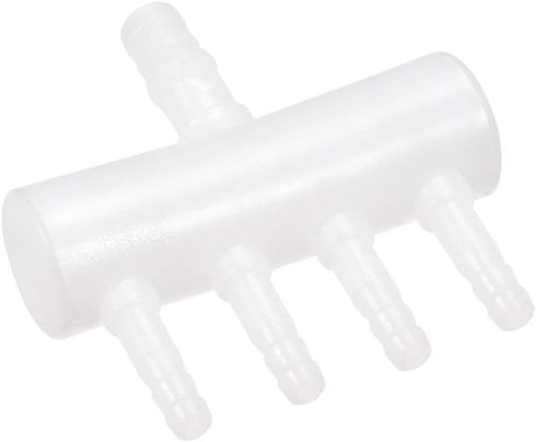 uxcell 8mm to 4mm 4 Way Aquarium Air Line Tubing Splitter Connector Fish Tank Plastic Air Flow Divider Oxygen Splitter Lever Valve...