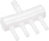 uxcell 8mm to 4mm 4 Way Aquarium Air Line Tubing Splitter Connector Fish Tank Plastic Air Flow Divider Oxygen Splitter Lever Valve...