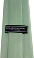 Solid Light Sage Green Color Standard Men's Necktie...